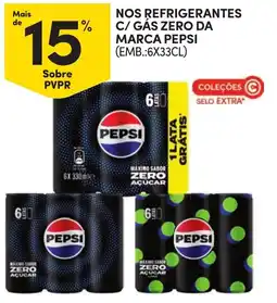 Continente Nos refrigerantes c/gas zero da marca pepsi promoção