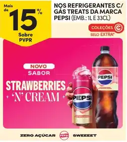Continente Nos refrigerantes c/ gás treats da marca pepsi promoção
