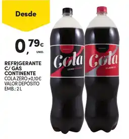 Continente Refrigerante c/gas continente promoção