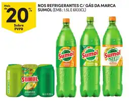Continente Nos refrigerantes c/ gás da marca sumol promoção