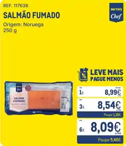 Makro Salmão fumado promoção