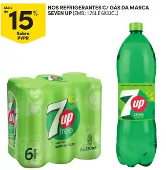 Continente Nos refrigerantes c/ gás da marca seven up promoção