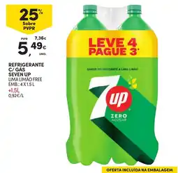 Continente Refrigerante c/gas seven up promoção
