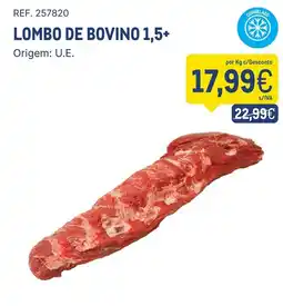 Makro Lombo de bovino 1,5+ promoção