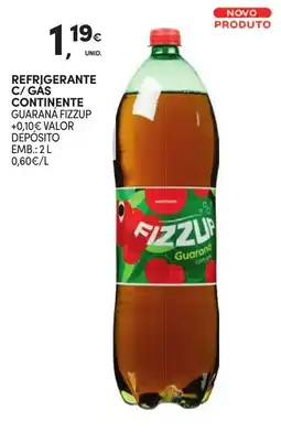 Continente Refrigerante c/gas continente promoção