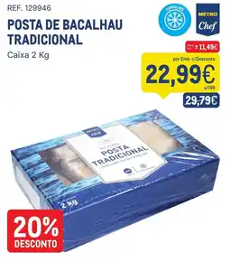 Makro Posta de bacalhau tradicional promoção