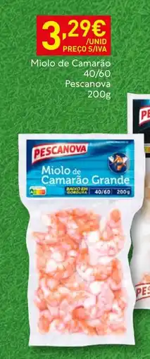 Recheio Miolo de Camarão 40/60 Pescanova promoção