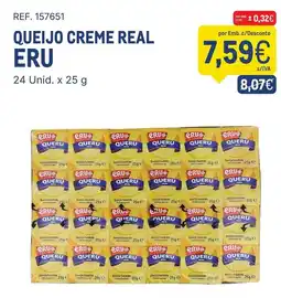 Makro Queijo creme real eru promoção