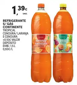 Continente Refrigerante s/gas continente promoção