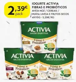 Spar Iogurte activia fibras e probióticos promoção