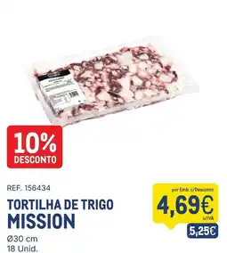 Makro Tortilha de trigo mission promoção