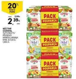 Continente Néctar compal promoção