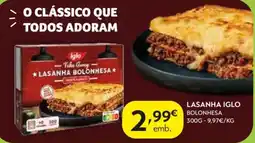 Spar Lasanha iglo promoção