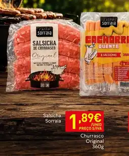 Recheio Salsicha Sorraia Churrasco Original promoção
