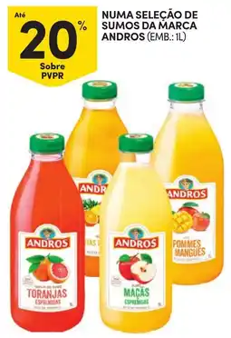 Continente Numa seleção de sumos da marca andros promoção