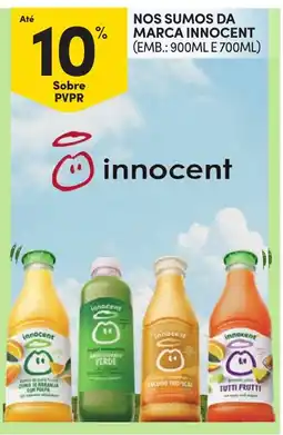 Continente Nos sumos da marca innocent promoção