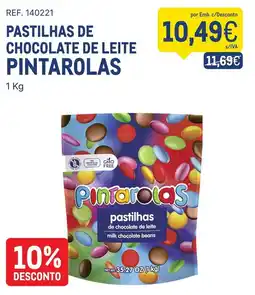 Makro Pastilhas de chocolate de leite pintarolas promoção