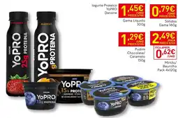 Recheio logurte Proteico YOPRO Danone Gama Líquido promoção