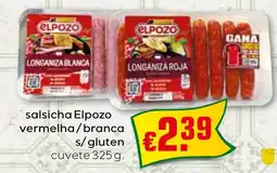 Bolama salsicha Elpozo vermelha/branca s/gluten promoção
