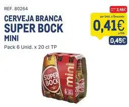 Makro Cerveja branca super bock mini promoção