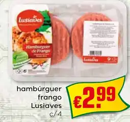 Bolama hambúrguer frango Lusiaves c/4 promoção