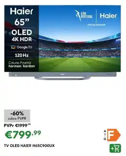 Radio Popular Tv oled haier H65C900UX promoção