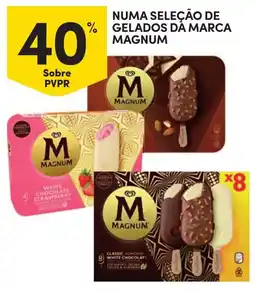 Continente Numa seleção de gelados da marca magnum promoção