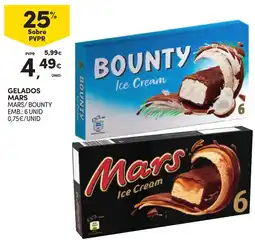 Continente Gelados mars promoção