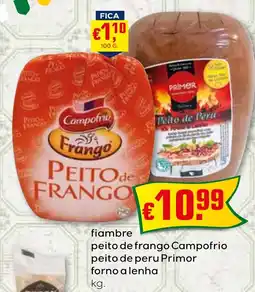 Bolama fiambre peito de frango Campofrio peito de peru Primor forno a lenha promoção