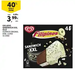 Continente Gelado sandwich xxl ola promoção