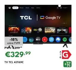 Radio Popular Tv tcl 43T69C promoção