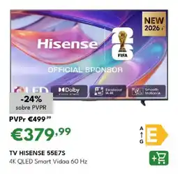 Radio Popular Tv hisense 55E7S promoção