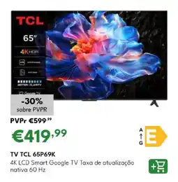 Radio Popular Tv tcl 65P69K promoção
