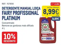 Makro Detergente manual loica fairy profissional platinum promoção
