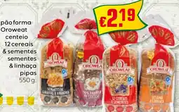 Bolama pão forma Oroweat centeio 12 cereais & sementes sementes & linhaça pipas promoção