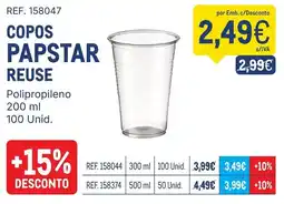 Makro Copos papstar reuse promoção
