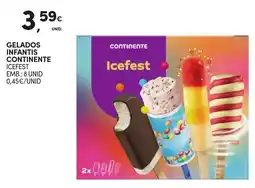 Continente Gelados infantis continente icefest promoção
