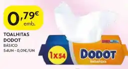 Spar Toalhitas dodot promoção