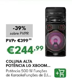 Radio Popular Coluna alta potência lg xboom... promoção