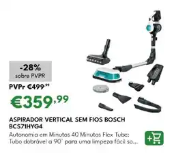 Radio Popular Aspirador vertical sem fios bosch BCS71HYG4 promoção