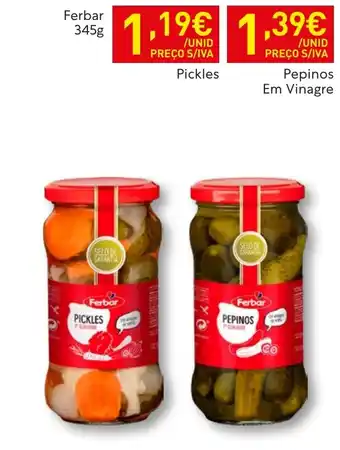Recheio Ferbar Pickles promoção