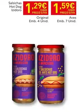 Recheio Salsichas Hot Dog Izidoro Original promoção