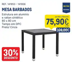 Makro Mesa barbados promoção