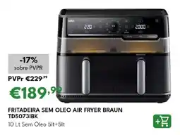 Radio Popular Fritadeira sem oleo air fryer braun TD50731BK promoção