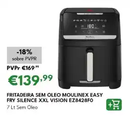 Radio Popular Fritadeira sem óleo moulinex easy fry silence xxl vision EZ8428F0 promoção