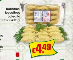 Bolama bolinhos bacalhau Joledila c/12 promoção
