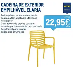 Makro Cadeira de exterior empilhável elaria promoção