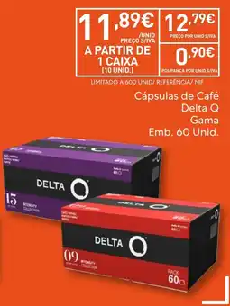 Recheio Cápsulas de Café Delta Q promoção