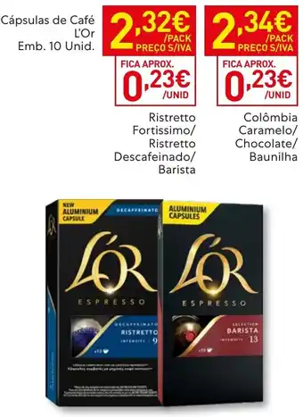 Recheio Cápsulas de Café L'Or promoção