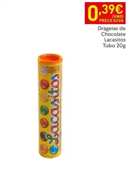 Recheio Drageias de Chocolate Lacasitos Tubo promoção